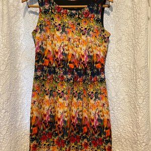Cynthia Rowley Abstract Floral Dress- Size 8
